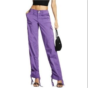 I.AM.GIA. Ryder Cargo Low Rise Pants Purple Size Medium